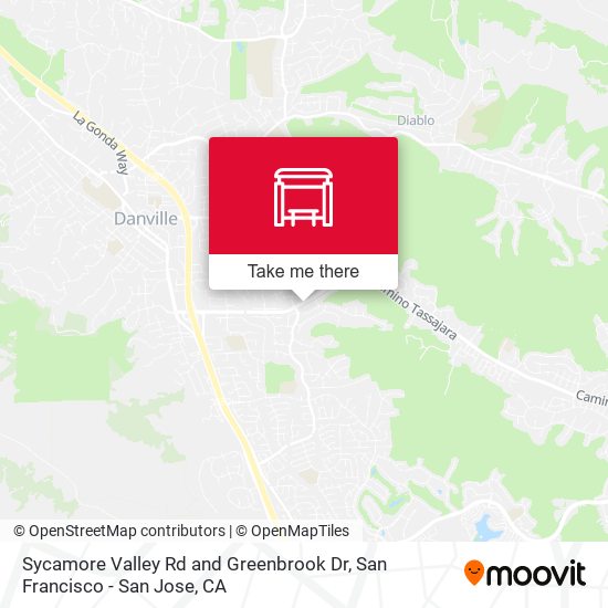 Mapa de Sycamore Valley Rd and Greenbrook Dr