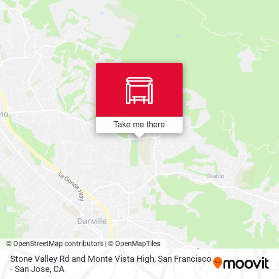 Stone Valley Rd and Monte Vista High map