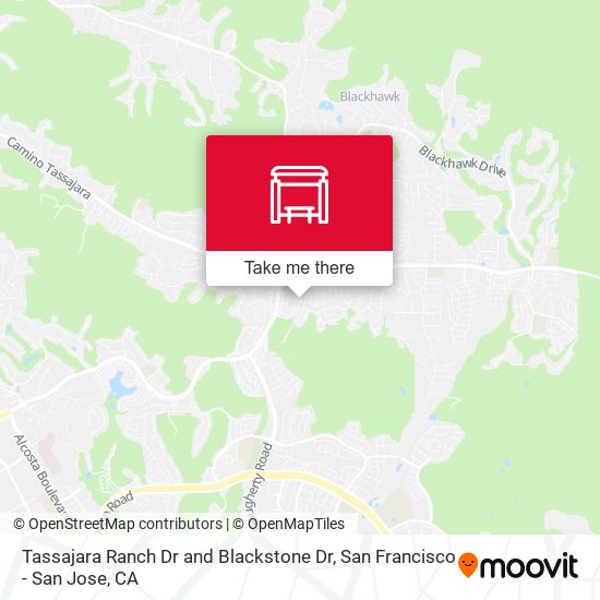 Mapa de Tassajara Ranch Dr and Blackstone Dr