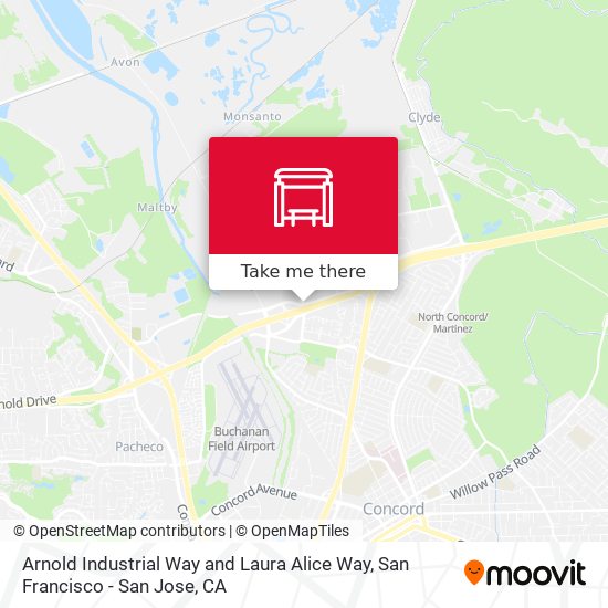 Arnold Industrial Way and Laura Alice Way map