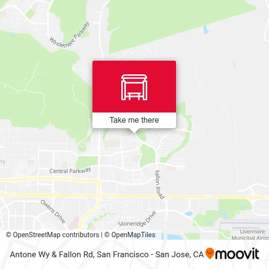 Antone Wy & Fallon Rd map
