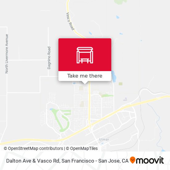 Dalton Ave & Vasco Rd map