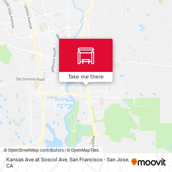 Mapa de Kansas Ave at Soscol Ave