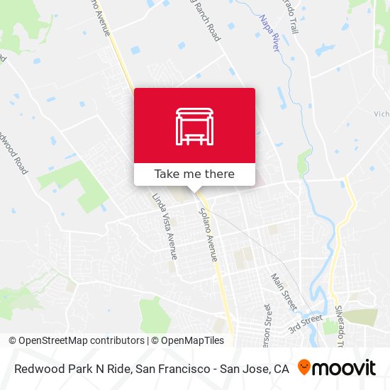 Mapa de Redwood Park N Ride