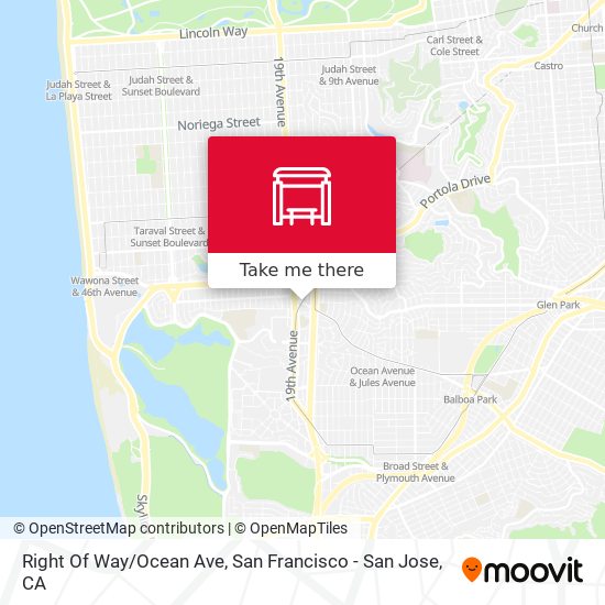 Right Of Way/Ocean Ave map