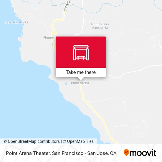 Point Arena Theater map