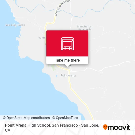 Point Arena High School map