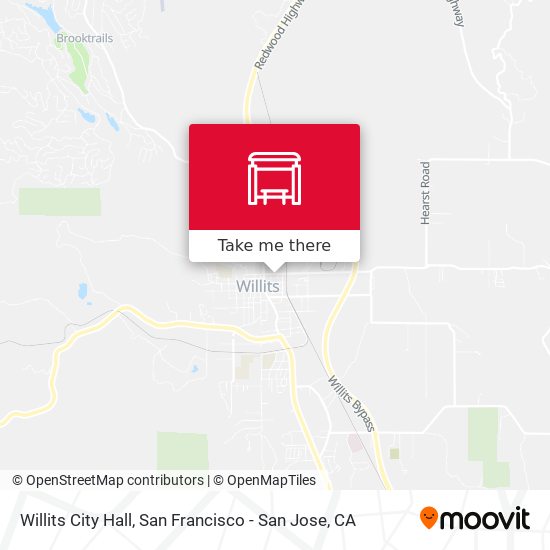 Willits City Hall map