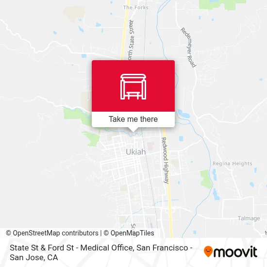 State St & Ford St - Medical Office map