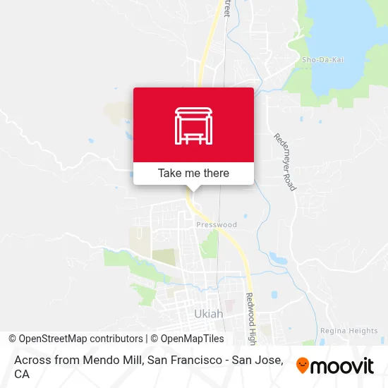 Across from Mendo Mill map