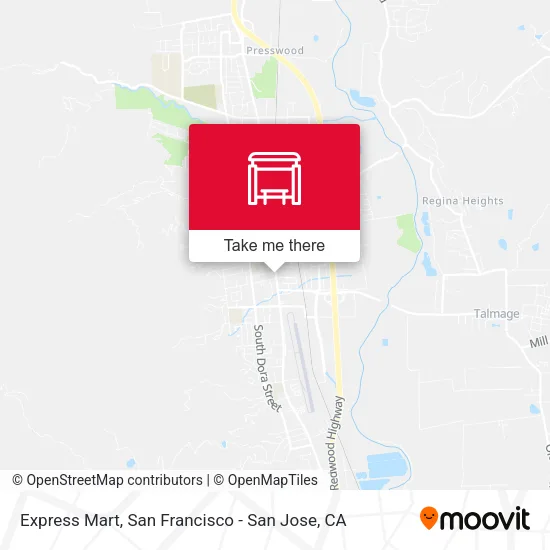 Express Mart map