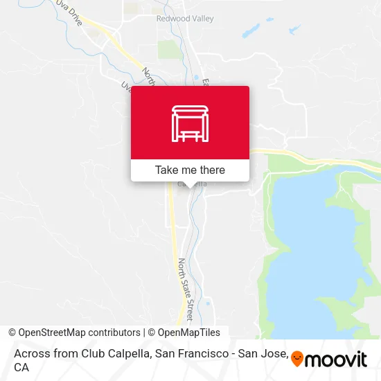 Across from Club Calpella map