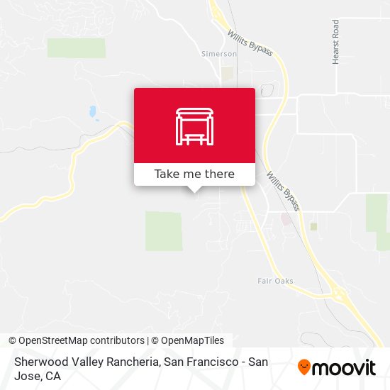 Sherwood Valley Rancheria map