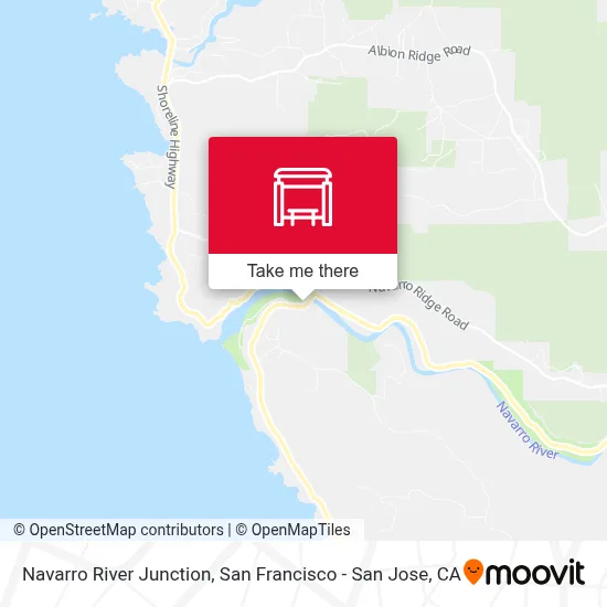 Navarro River Junction map