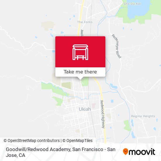 Mapa de Goodwill/Redwood Academy