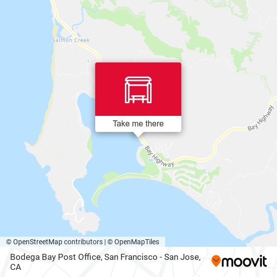 Bodega Bay Post Office map