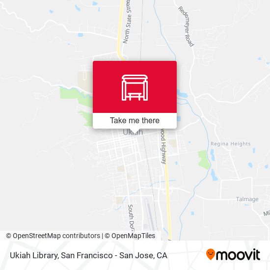 Mapa de Ukiah Library