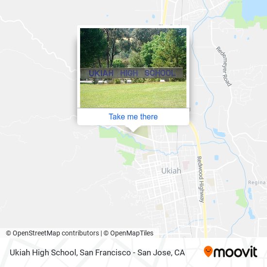 Ukiah High School map