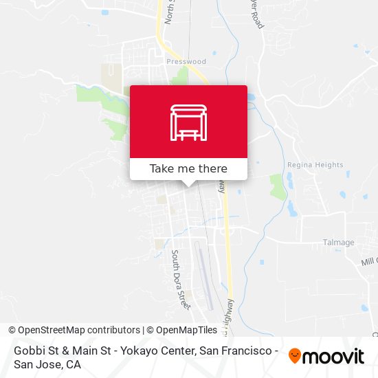 Mapa de Gobbi St & Main St - Yokayo Center