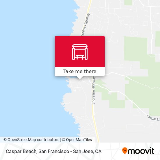 Mapa de Caspar Beach