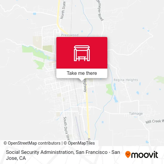 Social Security Administration map