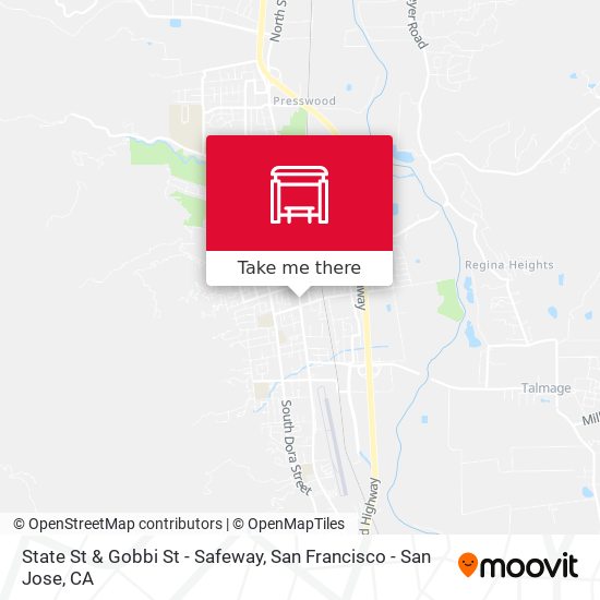 Mapa de State St & Gobbi St - Safeway