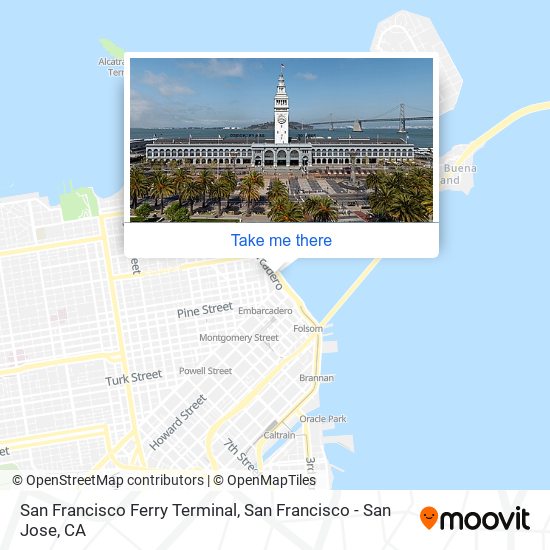 San Francisco Ferry Terminal map