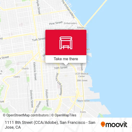 Mapa de 1111 8th Street (CCA/Adobe)