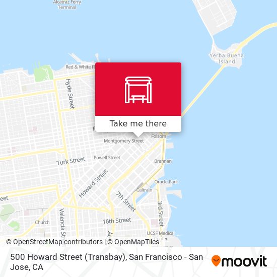 Mapa de 500 Howard Street (Transbay)