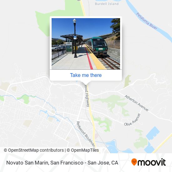 Novato San Marin map