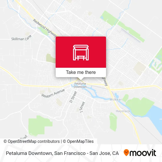 Mapa de Petaluma Downtown