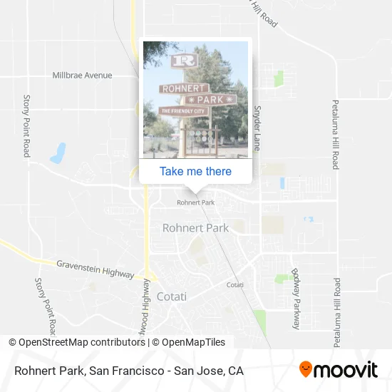 Mapa de Rohnert Park