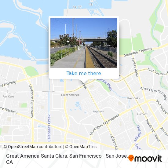 Great America-Santa Clara map