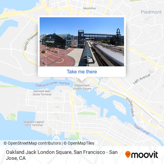 Mapa de Oakland Jack London Square