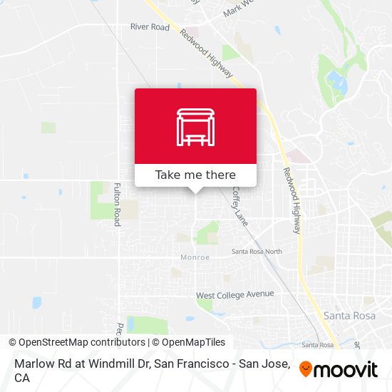 Marlow Rd at Windmill Dr map
