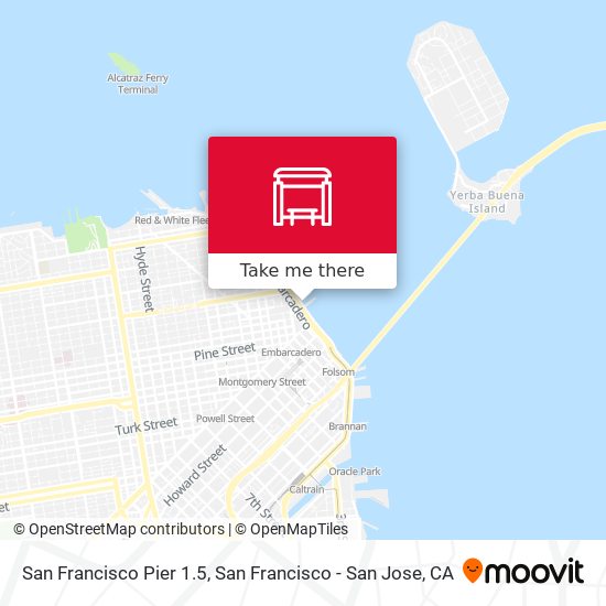 San Francisco Pier 1.5 map