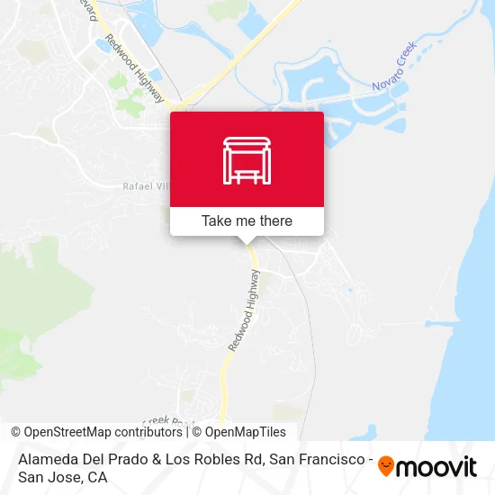 Alameda Del Prado & Los Robles Rd map