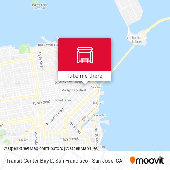 Mapa de Transit Center Bay D