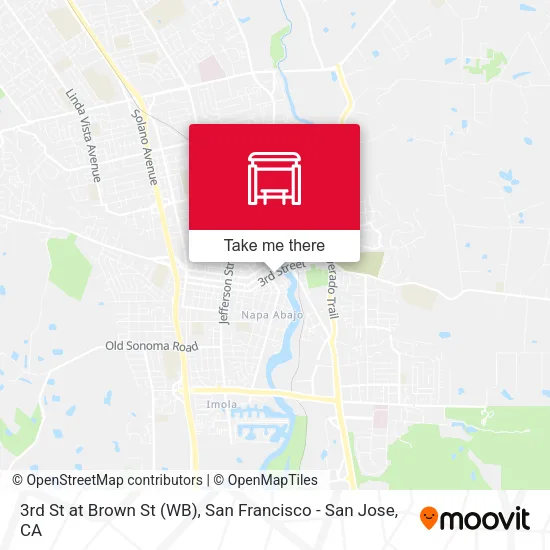Mapa de 3rd St at Brown St (WB)