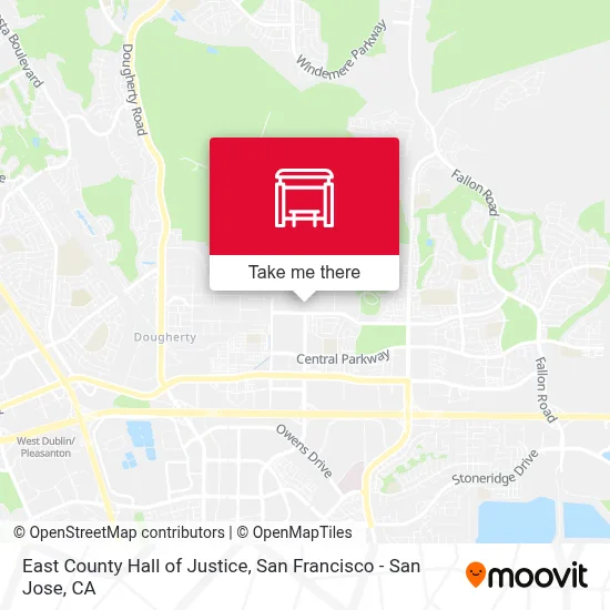 East County Hall of Justice map