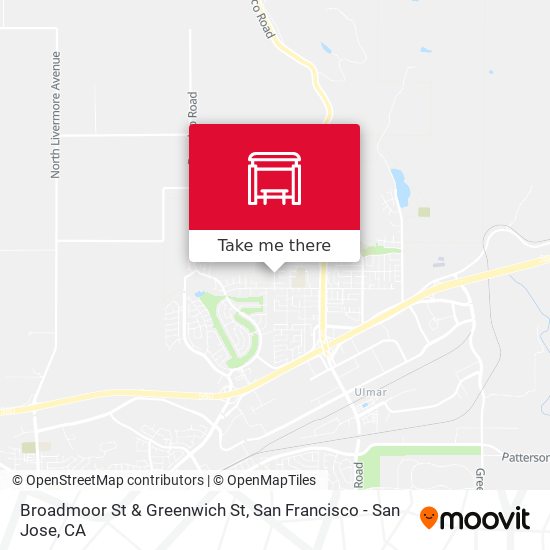 Broadmoor St & Greenwich St map