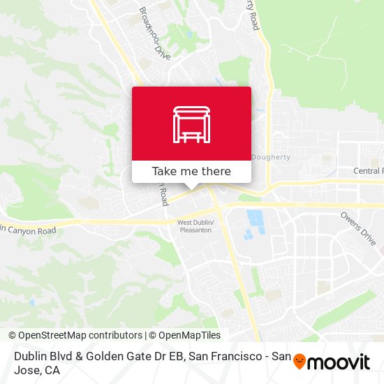 Mapa de Dublin Blvd & Golden Gate Dr EB