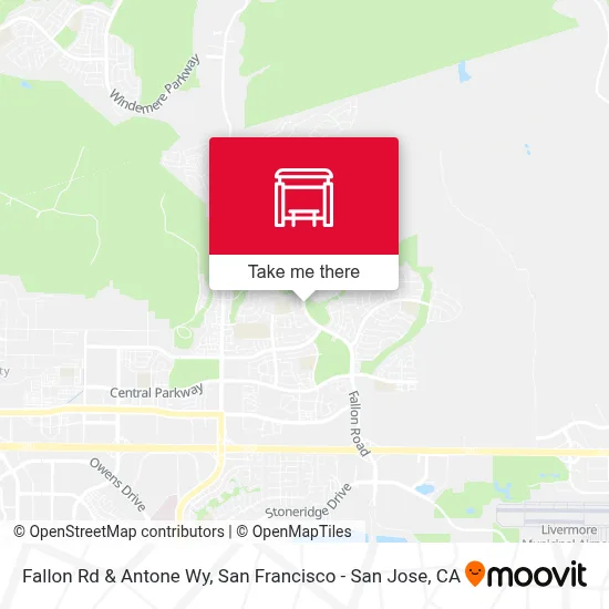 Fallon Rd & Antone Wy map