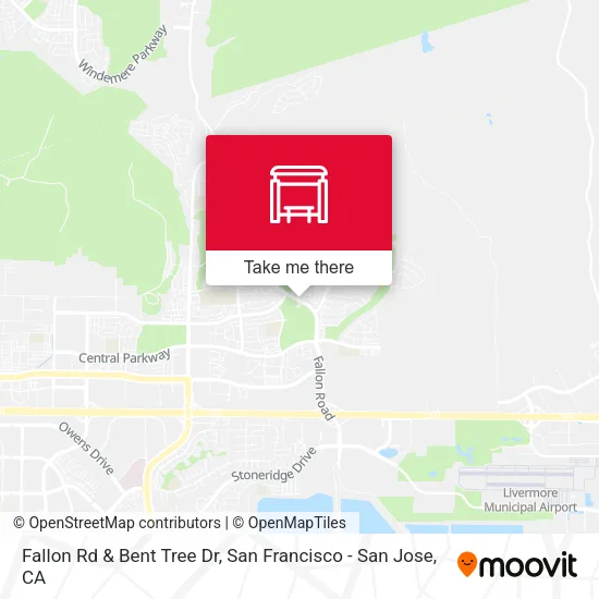 Fallon Rd & Bent Tree Dr map
