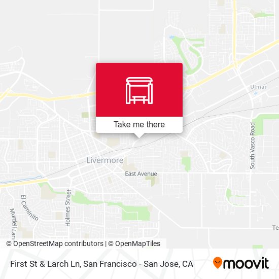 First St & Larch Ln map