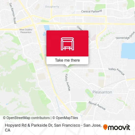 Hopyard Rd & Parkside Dr map