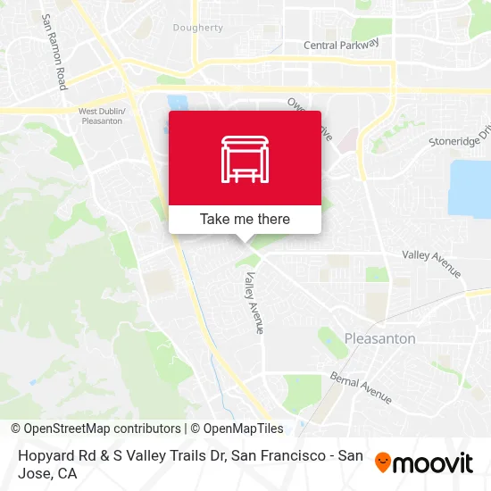 Hopyard Rd & S Valley Trails Dr map