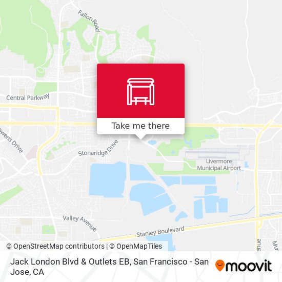 Mapa de Jack London Blvd & Outlets EB