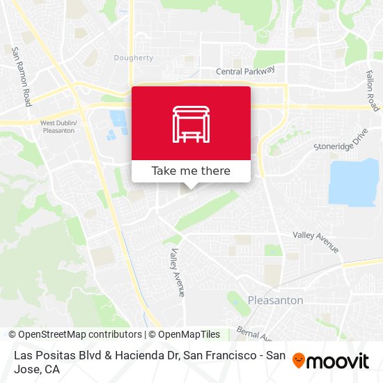 Las Positas Blvd & Hacienda Dr map
