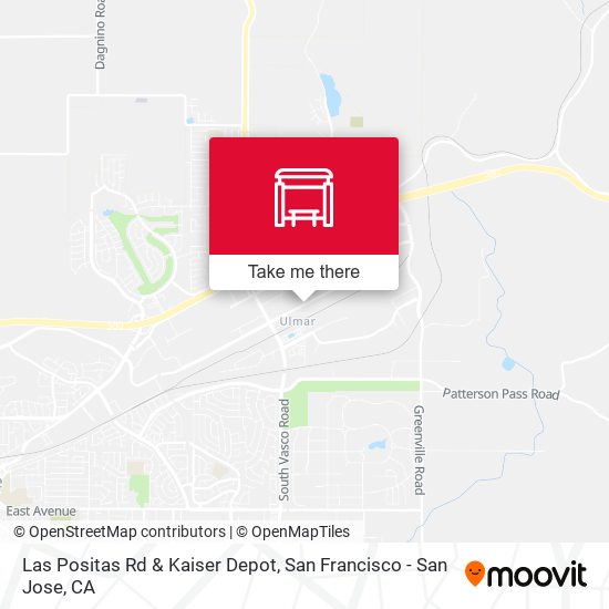 Las Positas Rd & Kaiser Depot map